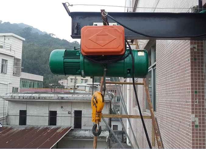 鋼絲繩電動葫蘆的使用案例